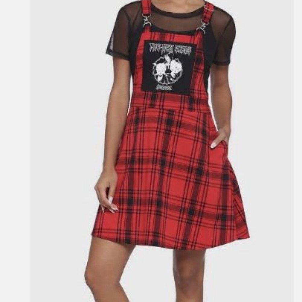 Scooby-Doo The Hex Girls Skirtall Dress Plus Size 2X Red Black Plaid Hot Topic